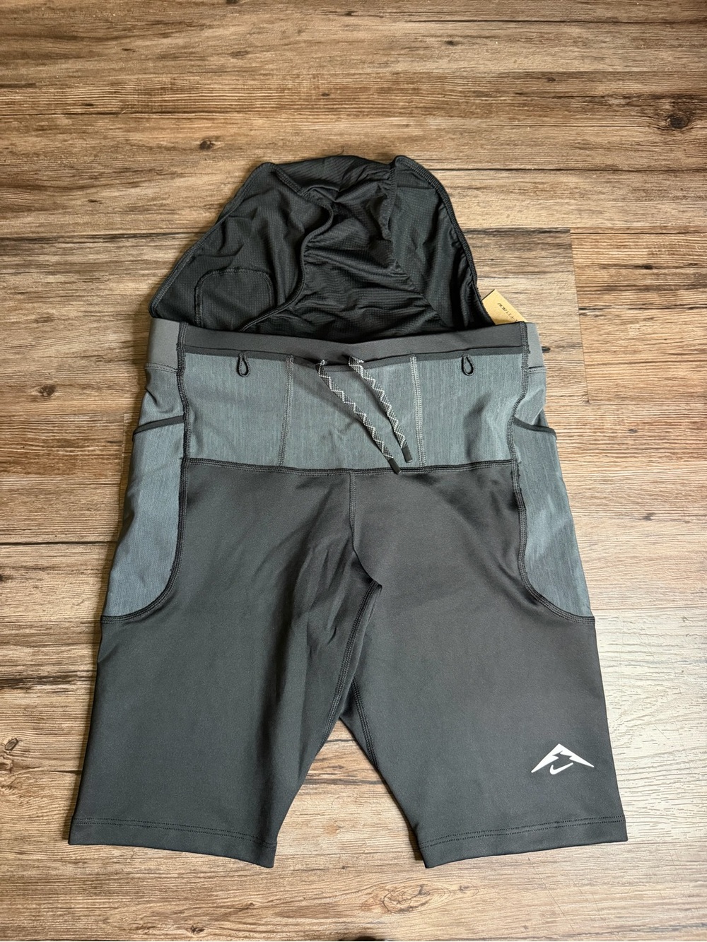 Nike Trail Dri-fit ADV Lava Loops Half Tights Lined Compression Shorts Mens Sz L - Picture 4 of 6